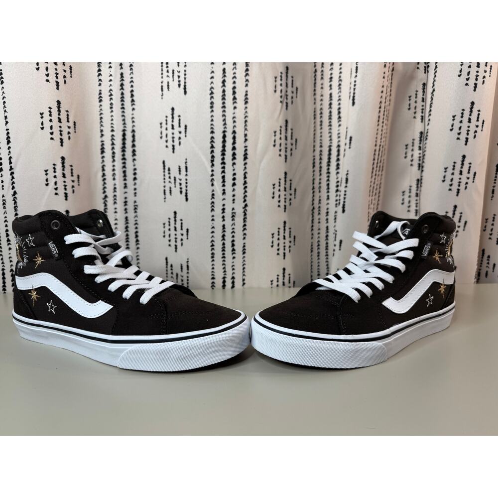 Vans Womens Filmore Hi Embroidery Celestial Size 8.5 Skate 90s Sun Moon Retro - Picture 12 of 15